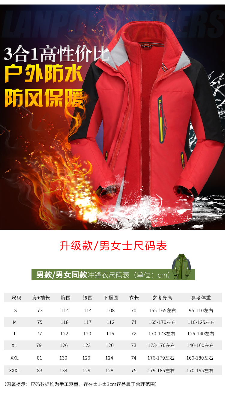 尺碼表展示 尺碼表展示