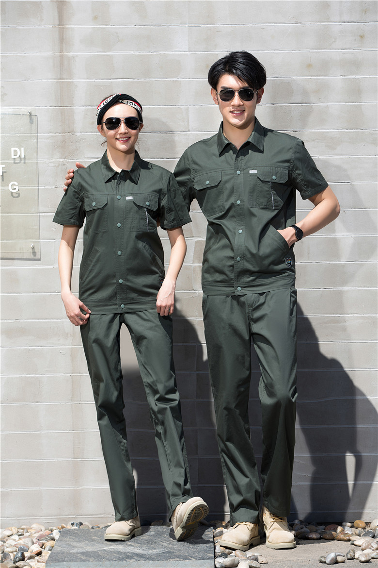 2021新款夏季短袖工作服定制