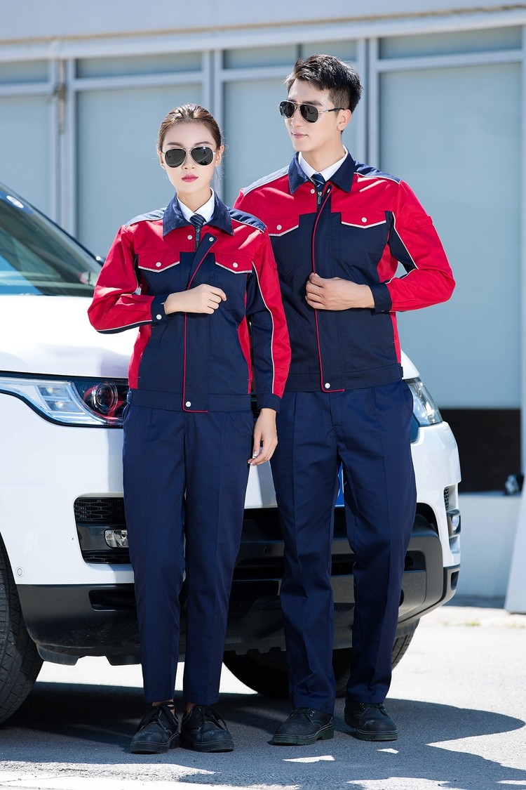 滌棉長袖工作服定做